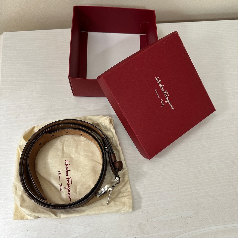 Salvatore Ferragamo Gancini  buckle belt